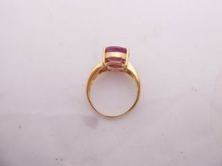 18ct gold 7.  5ct ruby diamond ring 18k 750 3