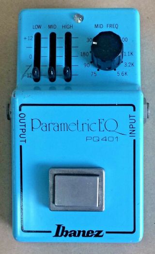 Vintage Ibanez Pq9 Parametric Eq Effect Pedal Made In Japan