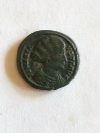 036.  Ancient Roman Bronze Coin,  Fausta,  2,  0 Cm