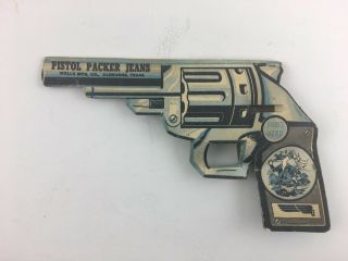 Vintage Pistol Packer Jeans Clothes Advertising Paper Clicker Noise Cap Gun 2