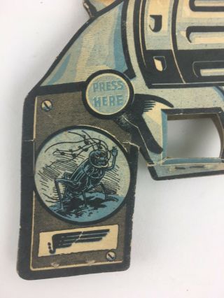 Vintage Pistol Packer Jeans Clothes Advertising Paper Clicker Noise Cap Gun 4