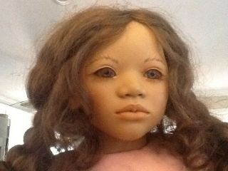 Annette Himstedt Doll Lona box & Human Hair & Lashes 6