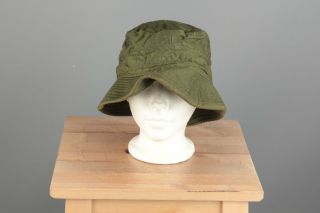 Vtg Men ' s 1940s WWII British Army Boonie Uniform Hat 7 1/2 40s WW2 6069h 3