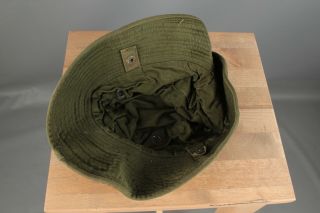 Vtg Men ' s 1940s WWII British Army Boonie Uniform Hat 7 1/2 40s WW2 6069h 8