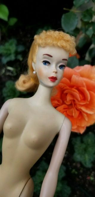 1960 Vintage Stunning Hi Color 3 Ponytail Barbie