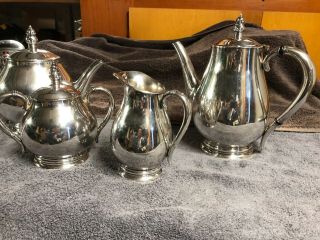 4 Piece Coffee & Tea Set in Royal Danish by International Sterling,  Sterling 4