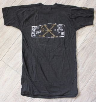 Rare Vintage 1982 X Under The Big Black Sun US Tour T - Shirt Punk Rock Elektra S 8