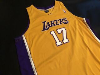 Vintage Authentic Nike Rick Fox Los Angeles Lakers Nba Jersey Size 56 3xl
