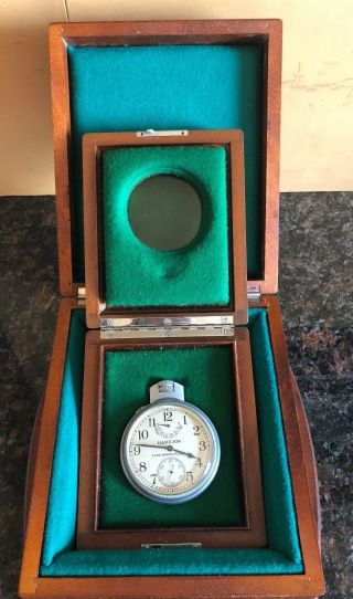 Hamilton Model 22 Chronometer With Rare Double Box Rare Provinance