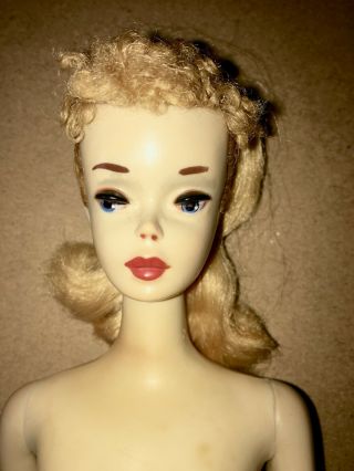 Vintage Blonde 3 Ponytail Barbie Doll 6