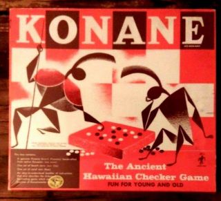 Konane Ancient Hawaiian Checkers Vintage Game Anekona
