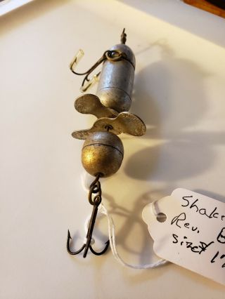 Antique Shakespear Rev.  Bass Size Tackle Really Old.  Really Unique Collectible. 3
