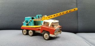 Triang Truck Hiway Hilift Crane - Hi - Way Hi - Lift - Tin Toy