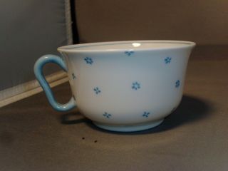 Nymphenburg Porcelain Tea Coffee Cup Blue White Cornflower Bavaria Art Deco
