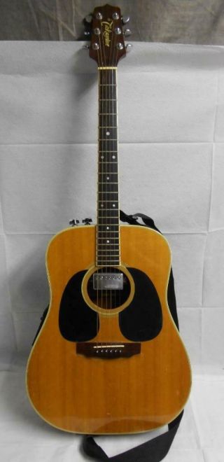 Vintage Takamine F360s 6 String Acoustic Guitar W/amp