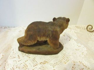 Henning Hand Carved Wood BEAR Figure Signed Henning Carved by Hand 2