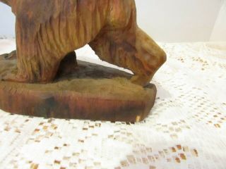 Henning Hand Carved Wood BEAR Figure Signed Henning Carved by Hand 5