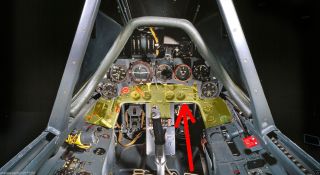 WW2 German Luftwaffe - LOWER ENGINE INSTRUMENT PANEL - Fw190 - 7