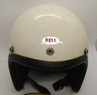 VINTAGE 1960s BELL TOPTEX MOTORCYCLE HELMET SNELL SIZE 6 7/8 2