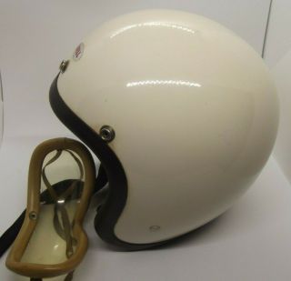 VINTAGE 1960s BELL TOPTEX MOTORCYCLE HELMET SNELL SIZE 6 7/8 3