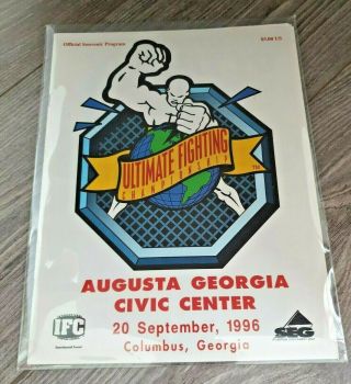 Ufc 11 Official Program 1996 Programme Rare Vintage Early Mma Seg