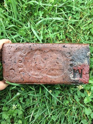 Very Rare Antique Error Brick Labeled " Mc Medal 1893 " Misstamped C Upside Down M