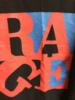 Rare Vintage Rage Against The Machine Shirt Size Large Love Park Very Rare 6