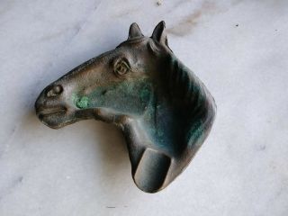 Antique Bronze Horse Ashtray Brilliant