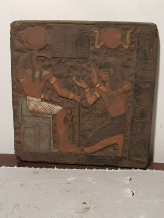 Rare Antique Ancient Egyptian Stela King Amenhotep & God Toth Sceince1427–1401BC 6