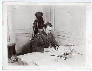 1918 Lt.  Col.  Duncan K.  Major Chief Of Staff 26th Division Boucq France Photo