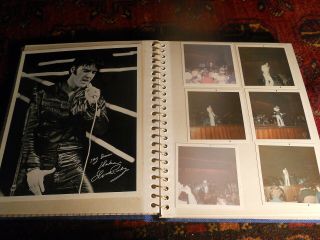 Htf Vintage 50,  Photos Elvis Presley In Concert Photo Album Snapshots