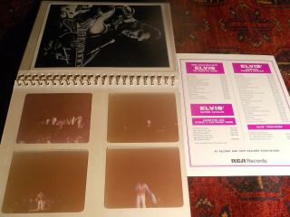 HTF Vintage 50,  Photos ELVIS PRESLEY IN CONCERT Photo Album SNAPSHOTS 2