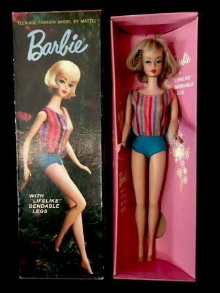 Stunning Ash Blonde American Girl Barbie 1070 1965