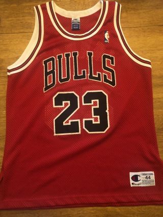 Mens Vintage Authentic Champion Michael Jordan Chicago Bulls - Jersey Size 44