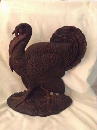 Extremely Rare Antique Cast Iron Turkey Doorstop By Bradley And Hubbard