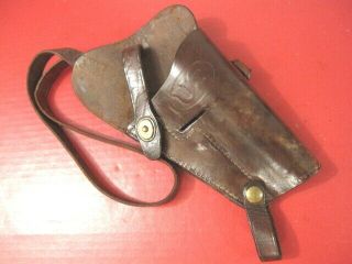 Wwii Us Era M3 Leather Shoulder Holster Marked: Us Boyt 1943 For Colt M1911a1 4