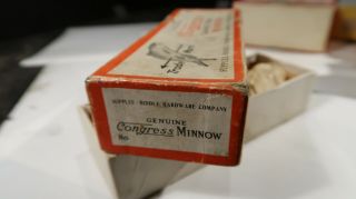 Congress Minnow Supplee Biddle Hardware EMPTY NO LURE Box 2