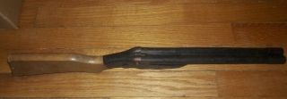 Vintage All Metal With Wood Stock Double Barrel Toy Gun Wyandotte 3