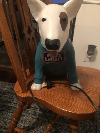 Spuds Mackenzie Bud Light Lamp Sign 15 