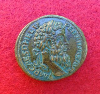 Pertinax Æ Sestertius,  Sesterce,  Rome Ancient Roman Coin