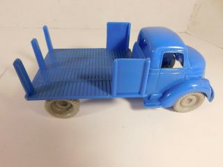 Vintage Marx Hard Plastic Freight Station/trucking Terminal Blue Stake Truck