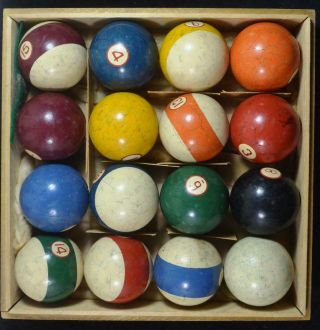 Vintage Hyatt Pool Balls,  Solid Color,  Pocket Billiard/Pool Balls 