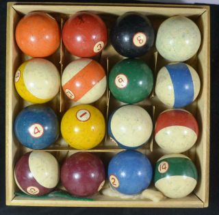 Vintage Hyatt Pool Balls,  Solid Color,  Pocket Billiard/Pool Balls 