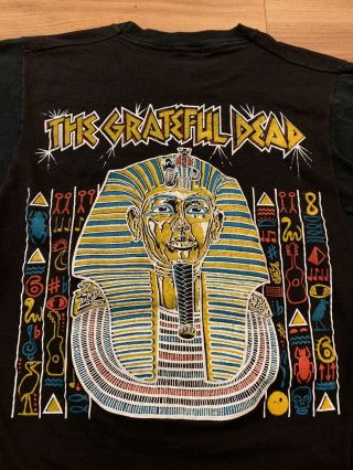 Vintage 70’s 80’s Grateful Dead T - Shirt Small Live In Concert Tour King Tut 4