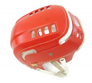 Vintage Red Cooper SKB 100 Hockey Helmet Hurling Skateboard Canada Shape 2