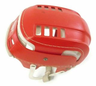 Vintage Red Cooper SKB 100 Hockey Helmet Hurling Skateboard Canada Shape 5