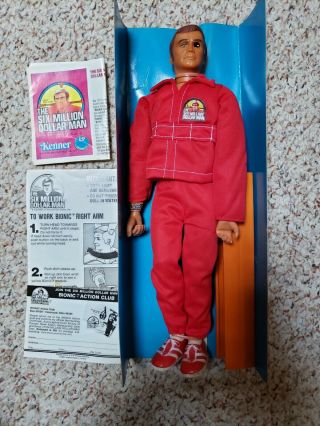 Vintage 1977 Kenner Six Million Dollar Man Steve Austin/ Bionic Grip complete. 4