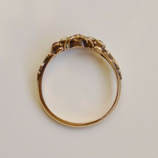 Stunning Antique Georgian Ruby & Diamond Ring c1800; UK Size ' M 1/2 ' 8