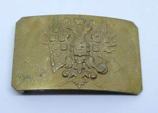 Russian Ww1 Belt Buckle Pioneer Ria Imperial Army Russia 1914 Civil War Axe