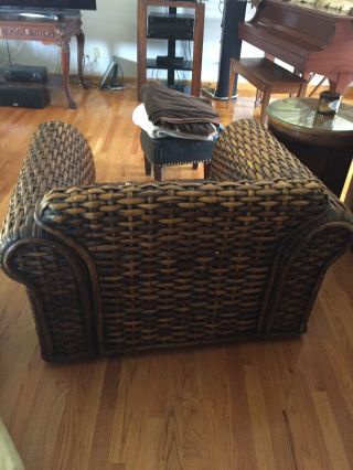 Ralph Lauren,  vintage Rattan Arm Chair 3